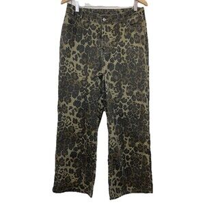 Cheetah Women's Large Denim Pants Straight Casual  Unbranded